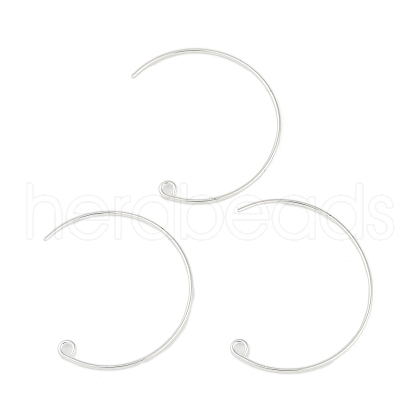 Brass Earring Hooks KK-C069-01S-1