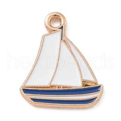 Alloy Enamel Pendants ENAM-A008-16KCG-02-1