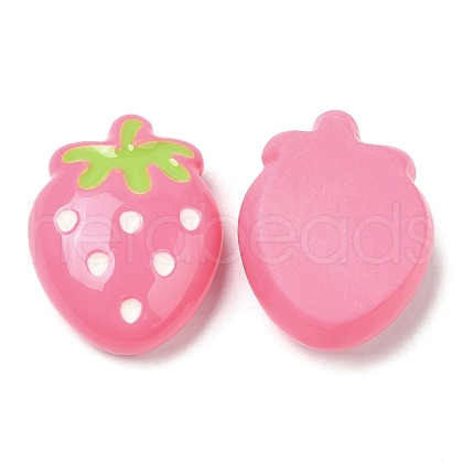 Opaque Resin Fruit Cabochons RESI-G072-02E-1