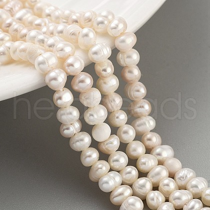 Natural Cultured Freshwater Pearl Beads Strands PEAR-C003-05A-1