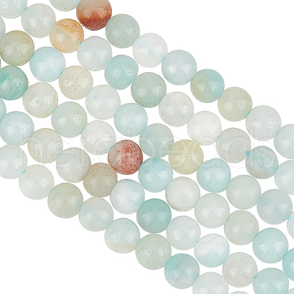 Olycraft 2 Strands Natural Flower Amazonite Beads Strands G-OC0005-63-1