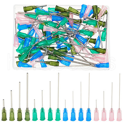 96Pcs 16 Style 304 Stainless Steel Glue Dispensing Needles FIND-FG0002-95-1