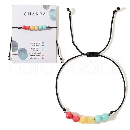 Round Natural Rhodochrosite & Amber & Amazonite Braided Bead Braxcelets for Women Men MO5035-1