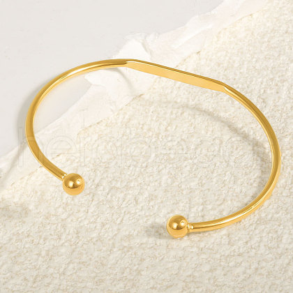304 Stainless Steel Cuff Bangles IL3957-2-1