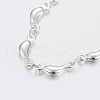 Trendy 304 Stainless Steel Link Chain Bracelets BJEW-I243-31S-2