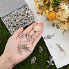   60Pcs 6 Style Tibetan Style Alloy Pendants TIBEP-PH0001-36-6