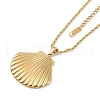 304 Stainless Steel Pendant Necklaces NJEW-Z033-01G-2