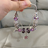 Snowflake Alloy European Beads Charm Bracelets FS-WG690AF-01-2