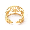 304 Stainless Steel Open Cuff Rings RJEW-Q808-05G-3