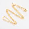 Brass Cable Chains Necklaces MAK-R019-G-1