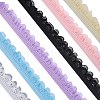 Gorgecraft 18M 6 Colors Polyester Elastic Lace Trim SRIB-GF0001-33-1