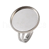 304 Stainless Steel Cuff Ring Components STAS-D372-06P-06-1