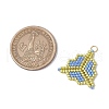 MIYUKI Glass Seed Beaded Clover Pendants PALLOY-MZ00625-02-2