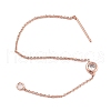 Rack Plating Brass Ear Wire KK-N255-08G-B-RS-1
