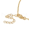 Brass Micro Pave Clear Cubic Zirconia Pendant Necklaces for Women NJEW-S429-06G-03-3