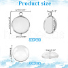 Unicraftale 62Pcs DIY Half Round Pendant Making Kits STAS-UN0021-32P-3