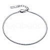 Non-Tarnish Stainless Steel Snake Chains Bracelets for Men KO0407-2-1