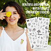 60 Patterns Non-woven Fabrics Water-soluble Embroidery Aid Drawing Sketch DIY-TAC0100-008-17