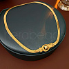 Stainless Steel Snake Chain Necklaces NJEW-H062-01G-1
