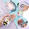   6Pcs 6 Colors Portable Travel Transparent Plastic Zipper Bags with Alloy Clasps ABAG-GA0001-29B-3