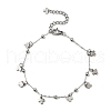 304 Stainless Steel Cross Charm Bracelets BJEW-JB11698-2