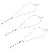 4Pcs Brass Satellite Chain Necklaces NJEW-TAC0022-11