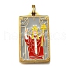Tarot 304 Stainless Steel Enamel Pendants STAS-M119-07D-G-1