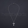 Non-Tarnish 201 Stainless Steel Pendant Necklaces NJEW-S105-JN534-45-1-2