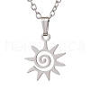Non-Tarnish 201 Stainless Steel Pendnat Necklaces NJEW-JN04764-01-1