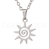 201 Stainless Steel Pendnat Necklaces NJEW-JN04764-01-1