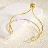 European and American Style 304 Stainless Steel Cuff Bangles for Women VI3097-2-2