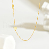 Minimalist 925 Sterling Silver Letter Heart Link Chain Necklaces for Women Vacation Party IG1020-4-1