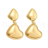 304 Stainless Steel Dangle Stud Earrings for Women EJEW-U052-08G-4