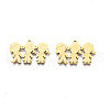 201 Stainless Steel Pendants STAS-N091-152LG-1