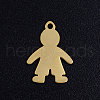 Ion Plating(IP) 304 Stainless Steel Pendants A-STAS-Q201-JN327-2-1