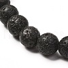 Natural Lava Rock Stretch Bracelets Sets BJEW-JB06700-6