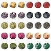 100Pcs 10 Colors Spray Painted Natural Akoya Shell Charms SHEL-YW0001-07-1