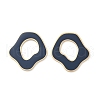 304 Stainless Steel Enamel Stud Earrings EJEW-Z089-21G-4