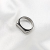 Rectangle Stainless Steel Finger Rings for Men FS-WGDBD74-07-2
