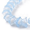 Transparent Glass Beads Strands LAMP-H061-01C-09-4