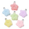 Opaque Resin Pendants X-RESI-A025-02-1