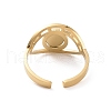 304 Stainless Steel Evil Eye Hollow Out Open Finger Ring RJEW-C057-04G-3