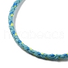 2MM Braided Round Polycotton Cord Necklace Making with Alloy Lobster Claws Clasps and Iron End Chains NJEW-Q031-01C-3