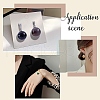Round Gemstone Pendants G-FH0001-12P-6