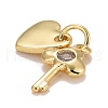 Cubic Zirconia Pendants KK-E275-15G-3