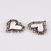 Tibetan Style Alloy Pendants X-TIBE-N010-77AS-RS-2