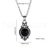 Bohemian Style Horse Eye Alloy with Resin Pendant Necklaces for Women FS-WG56C17-04-3