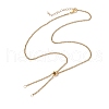 304 Stainless Steel Slider Necklace Makings AJEW-JB01274-01-1