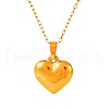 Elegant Stainless Steel Heart Pendant Necklaces for Women FR2108-2-5