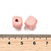 Spray Painted Wooden Beads WOOD-P021-01B-25-3